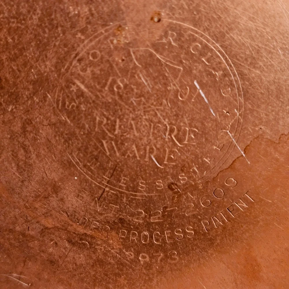 Pre-1968 Revere Ware 3 Qt Copper Clad Bottom Stainless Steel Saucepan Lid MCM